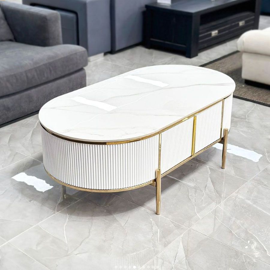 Bàn Trà Oval Modana LH816 - Phong Cách Sang Trọng Cho Phòng Khách Hiện Đại