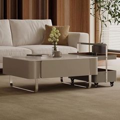 Bàn Trà Đôi LHBT138 - Bàn Trà Mặt Đá Ceramic Hiện Đại