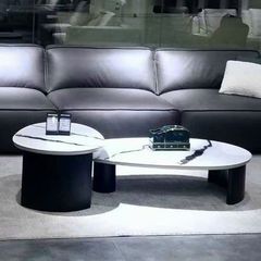 Bàn Trà Mặt Đá LHBT2332 - Khung Gỗ MDF, Mặt Đá Marble Sang Trọng