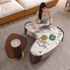 Bàn Trà Trái Tim Đôi Mặt Đá Heart LH970 - Điểm Nhấn Sang Trọng Cho Phòng Khách Hiện Đại