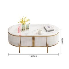 Bàn Trà Oval Modana LH816 - Phong Cách Sang Trọng Cho Phòng Khách Hiện Đại