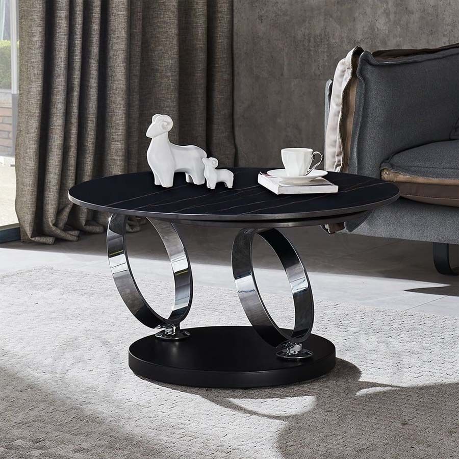 Bàn Trà Tròn 2 Mặt Xoay LHBT02- Thiết Kế Sang Trọng và Tiện Dụng