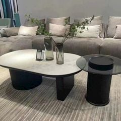 Bàn Trà Mặt Đá LHBAK2308 - Thiết Kế Hiện Đại, Sang Trọng Với Mặt Đá Ceramic