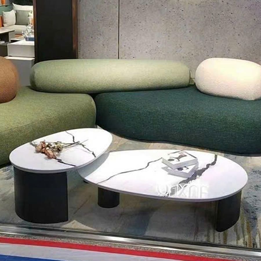 Bàn Trà Mặt Đá LHBT2332 - Khung Gỗ MDF, Mặt Đá Marble Sang Trọng
