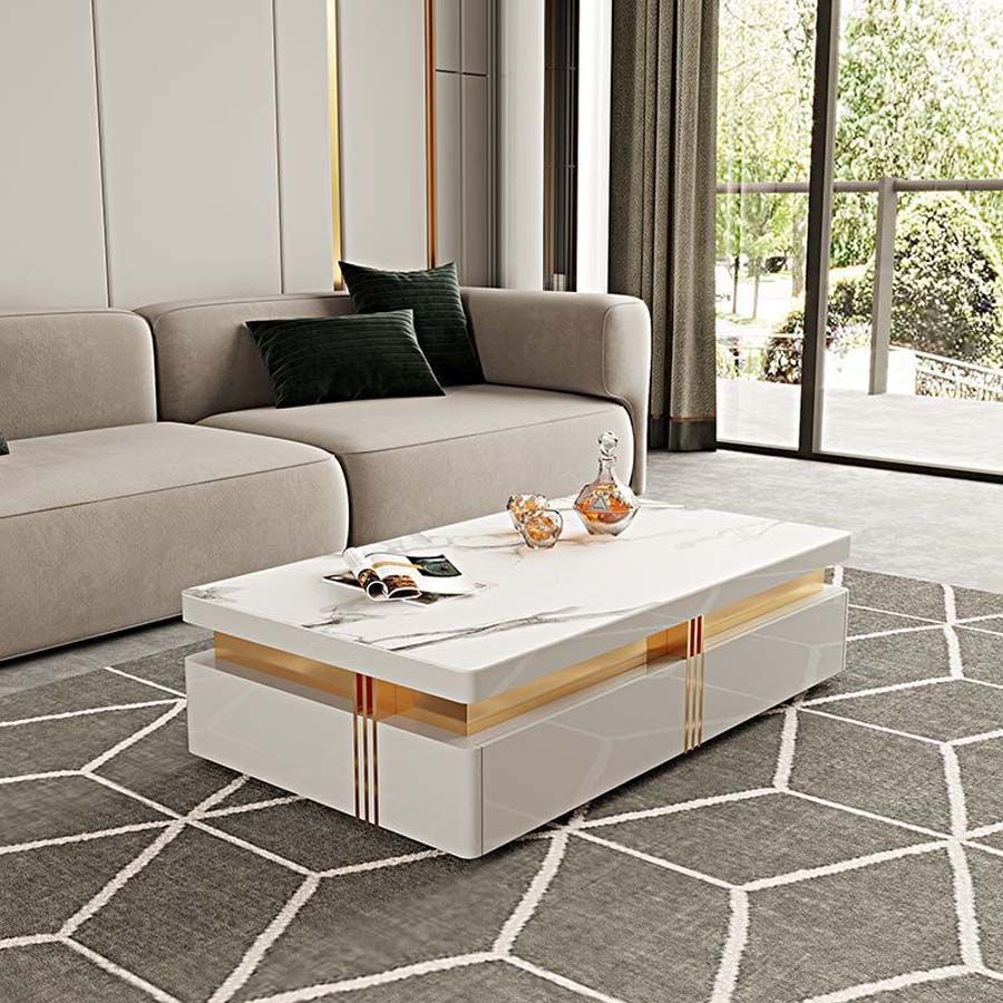 Bàn Trà Mặt Đá LH913 - Sự Kết Hợp Hoàn Hảo Giữa Sang Trọng Và Hiện Đại