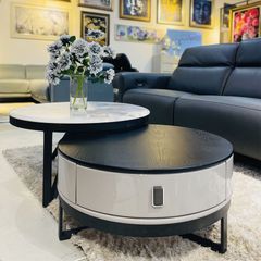Bàn Trà Mặt Đá Tròn Hera LHBT8132 - Vẻ Đẹp Tinh Tế Cho Phòng Khách
