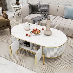 Bàn Trà Oval Modana LH816 - Phong Cách Sang Trọng Cho Phòng Khách Hiện Đại