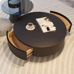Bàn Trà Đôi LHBT03 - Thiết Kế Hiện Đại Với Mặt Đá Ceramic Và Kính Cao Cấp
