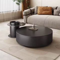 Bàn Trà Đôi LHBT03 - Thiết Kế Hiện Đại Với Mặt Đá Ceramic Và Kính Cao Cấp