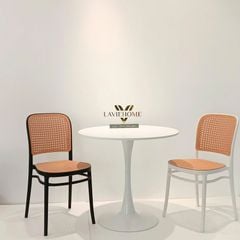 Bàn Tròn Tulip Chân Sắt Sơn Tĩnh Điện - Thiết Kế Thanh Lịch Và Chất Liệu Cao Cấp