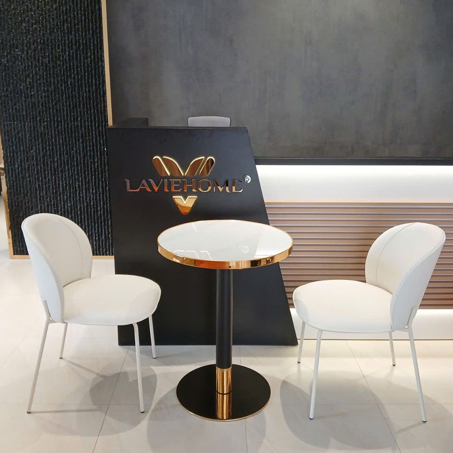 Bộ Bàn Cafe + Ghế LHBD5 + LHG01 – Sự Kết Hợp Sang Trọng, Hiện Đại Cho Không Gian Cafe
