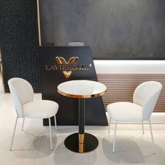 Bộ Bàn Cafe + Ghế LHBD5 + LHG01 – Sự Kết Hợp Sang Trọng, Hiện Đại Cho Không Gian Cafe