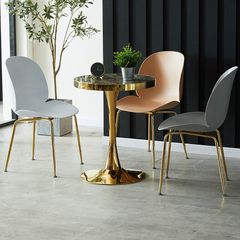 Bàn Tròn Chân Sắt Tulip Mạ Vàng LHB28A - Thiết Kế Sang Trọng, Chất Liệu Cao Cấp Cho Không Gian Hiện Đại