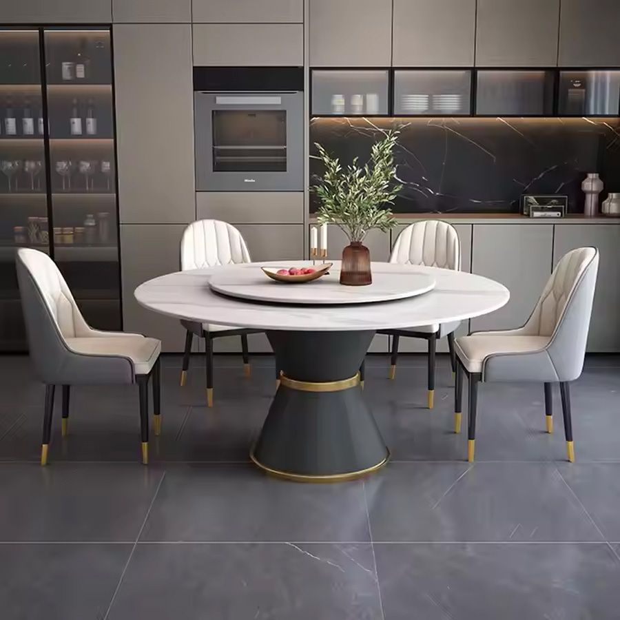 Bàn ăn tròn xoay 2 mặt đá Keisha - Mặt Đá Cao Cấp, Sang Trọng Và Bền Bỉ
