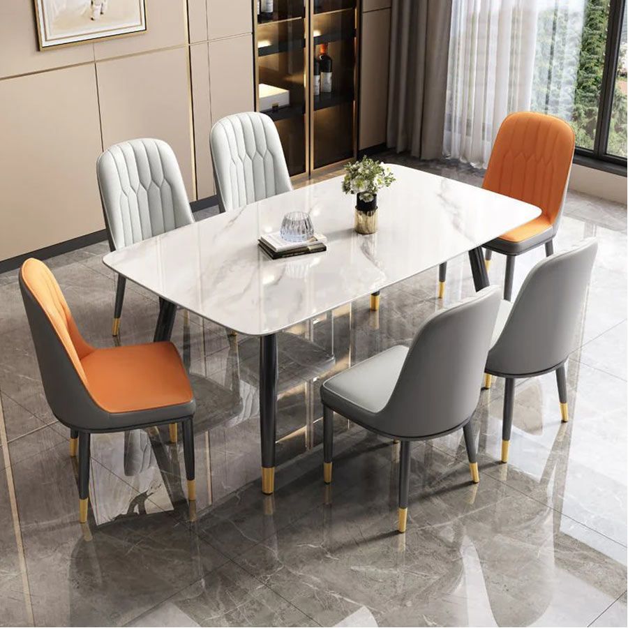Bộ Bàn Ăn Mặt Đá Hebe + Ghế Monet Không Tay – Sự Kết Hợp Hoàn Hảo Cho Không Gian Sang Trọng