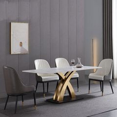 Bộ Bàn Ăn Mặt Đá Sakuzi + Ghế Monet - Phong Cách Sang Trọng Và Hiện Đại