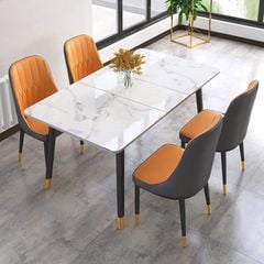 Ghế Ăn Bọc Da Cao Cấp Monet Không Tay – Thiết Kế Hiện Đại và Nhỏ Gọn