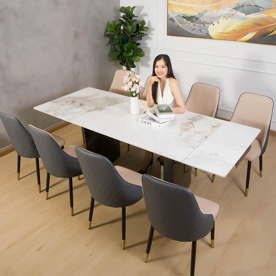 Bàn ăn thông minh mặt đá cao cấp Kefe - Bàn Ăn Thông Minh Cho Không Gian Hiện Đại
