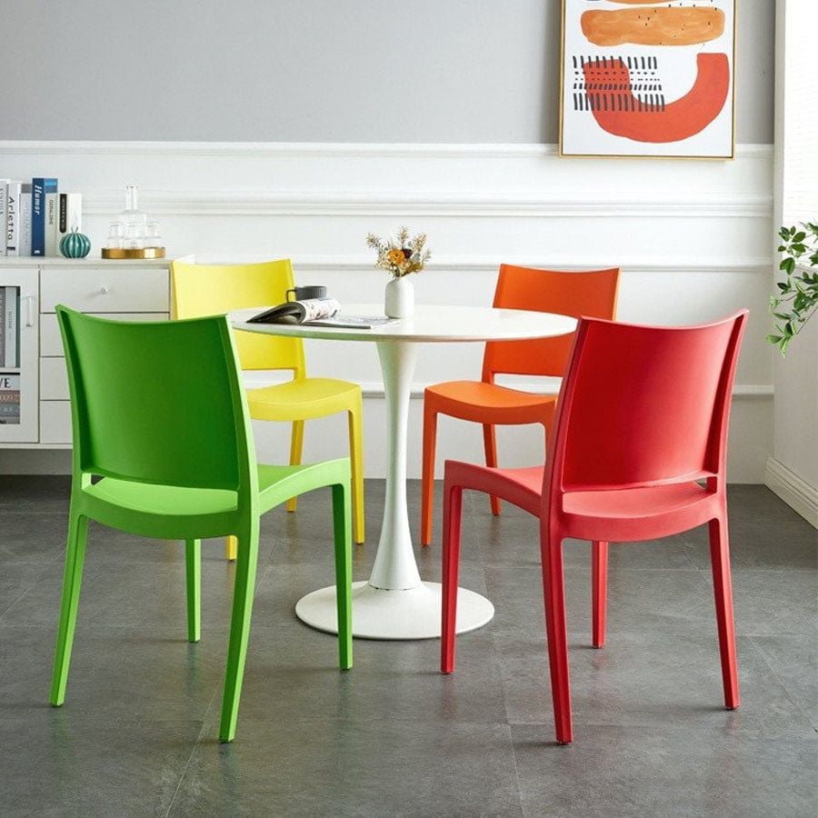 Ghế nhựa LH3007 - Ghế Nhựa Đa Năng Cho Phòng Ăn, Quán Cafe, Nhà Hàng, Thiết Kế Đơn Giản Và Kích Thước Lý Tưởng