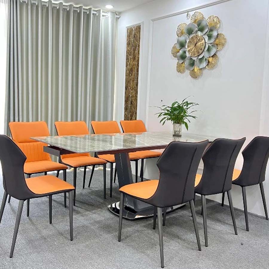 Bộ Bàn Ăn Mặt Đá Axe + Ghế Willow - Sự Lựa Chọn Hoàn Hảo Cho Không Gian Hiện Đại