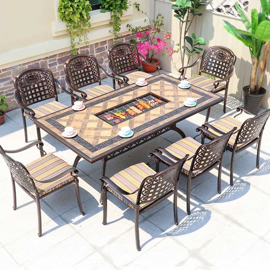 Bộ Bàn Ghế Sân Vườn LHBV14A + LHAV4 - Sự Kết Hợp Hoàn Hảo Cho Không Gian Ngoại Thất