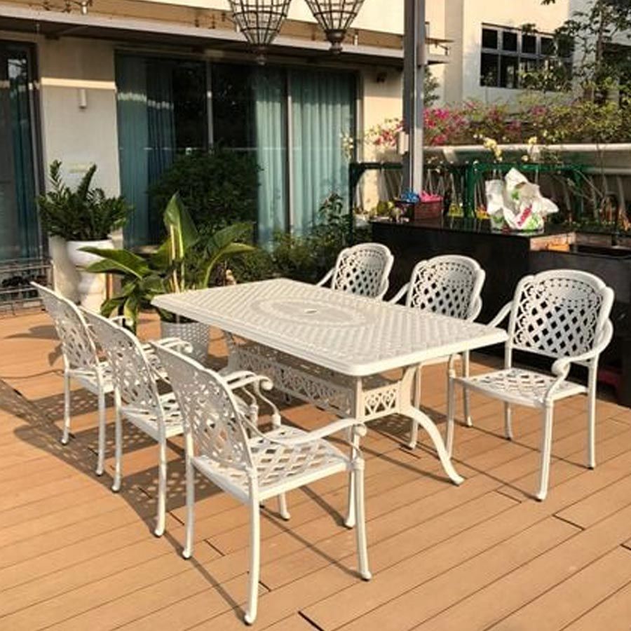 Bộ Bàn Ghế Sân Vườn LHBV08A + LHAV4B - Phong Cách Sang Trọng, Bền Bỉ
