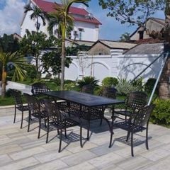 Bộ Bàn Ghế Sân Vườn LHBV14C + LHAV4 - Phong Cách Cổ Điển, Sang Trọng