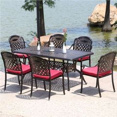 Bộ Bàn Ghế Sân Vườn LHBV08A + LHAV4B - Phong Cách Sang Trọng, Bền Bỉ
