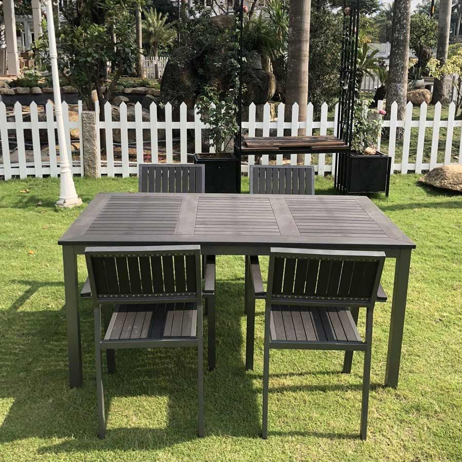 Bộ Bàn Ghế Sân Vườn LHBV22 + Ghế LHAV11 - Tinh Tế Cho Không Gian Ngoài Trời