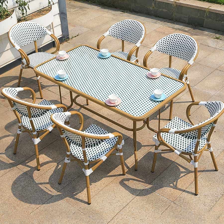 Bộ Bàn Ghế Sân Vườn LHBV12 + LHAV05 - Sự Kết Hợp Hoàn Hảo Cho Không Gian Ngoài Trời