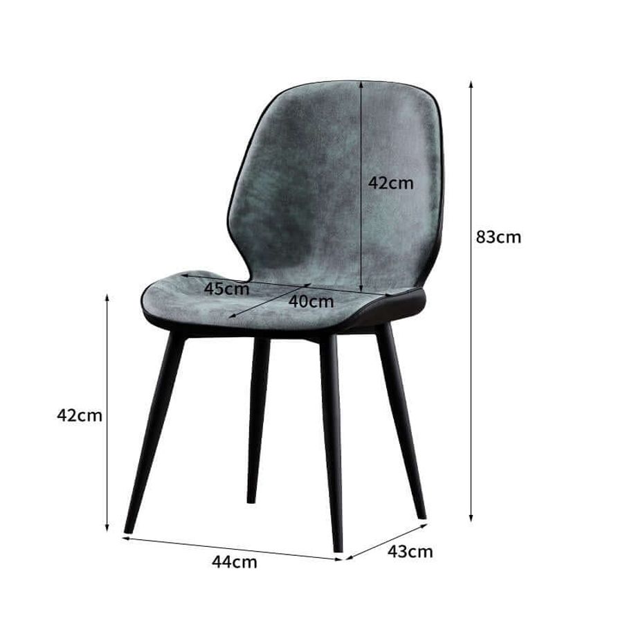 Ghế Ăn Nordic chân đen – Hiện Đại, Sang Trọng