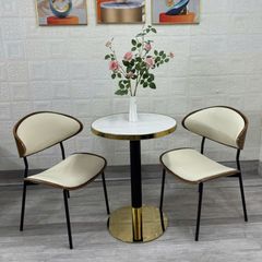 Bộ Bàn Cafe LHBD5 + Ghế Elara LHA86 - Sự Kết Hợp Đẳng Cấp Cho Không Gian Cafe