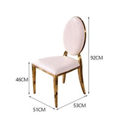 Ghế Ăn Inox Mạ Vàng Luxury LHD04 - Sự Lựa Chọn Hoàn Hảo Cho Không Gian Sang Trọng