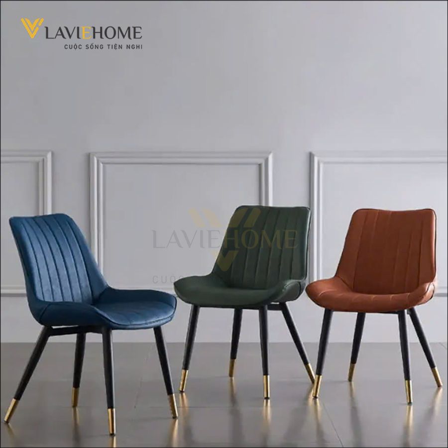 Ghế Ăn Bọc Da Cao Cấp Loft Sọc – Thiết Kế Hiện Đại và Tinh Tế Cho Phòng Ăn Sang Trọng