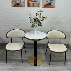 Bộ Bàn Cafe LHBD5 + Ghế Elara LHA86 - Sự Kết Hợp Đẳng Cấp Cho Không Gian Cafe