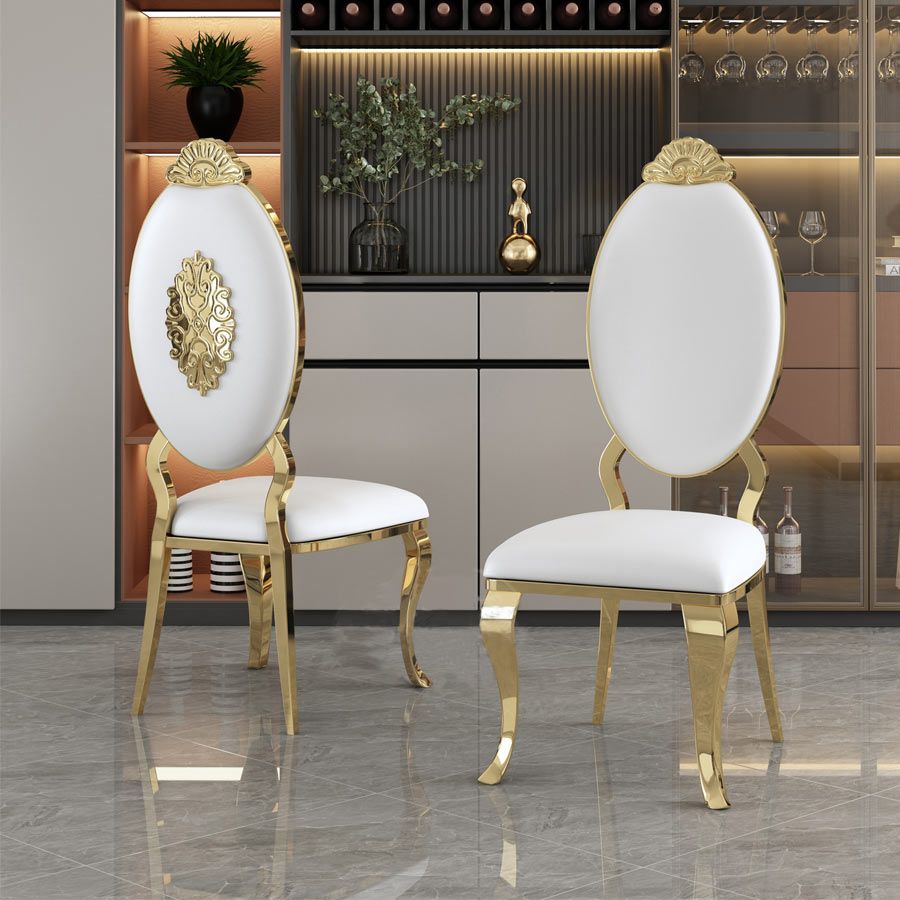 Bộ Bàn Ăn Mặt Đá Medusa + Ghế Kingdom - Đẳng Cấp Và Sang Trọng