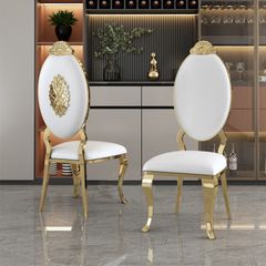 Bộ Bàn Ăn Mặt Đá Medusa + Ghế Kingdom - Đẳng Cấp Và Sang Trọng