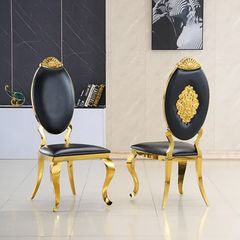Bộ Bàn Ăn Mặt Đá Medusa + Ghế Kingdom - Đẳng Cấp Và Sang Trọng
