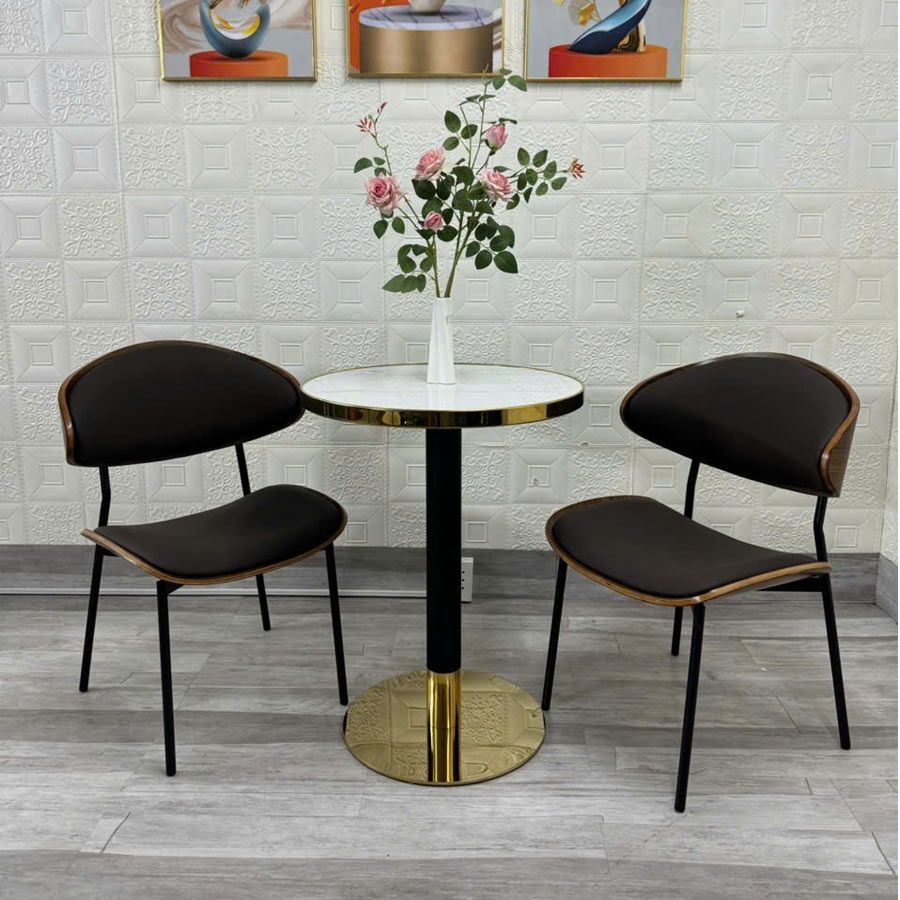 Bộ Bàn Cafe LHBD5 + Ghế Elara LHA86 - Sự Kết Hợp Đẳng Cấp Cho Không Gian Cafe