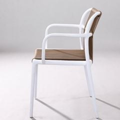Ghế Nhựa Đúc LH3039 - Thiết Kế Hiện Đại Với Dây Dù Đan, Tay Vịn Thoải Mái