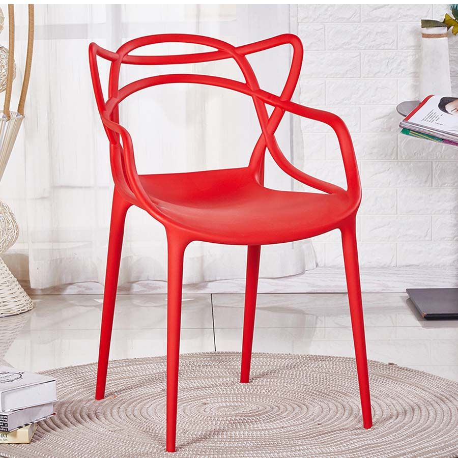 Ghế Cafe LH3008 - Nhựa PP Đúc Nguyên Khối Xếp Chồng Tiện Lợi