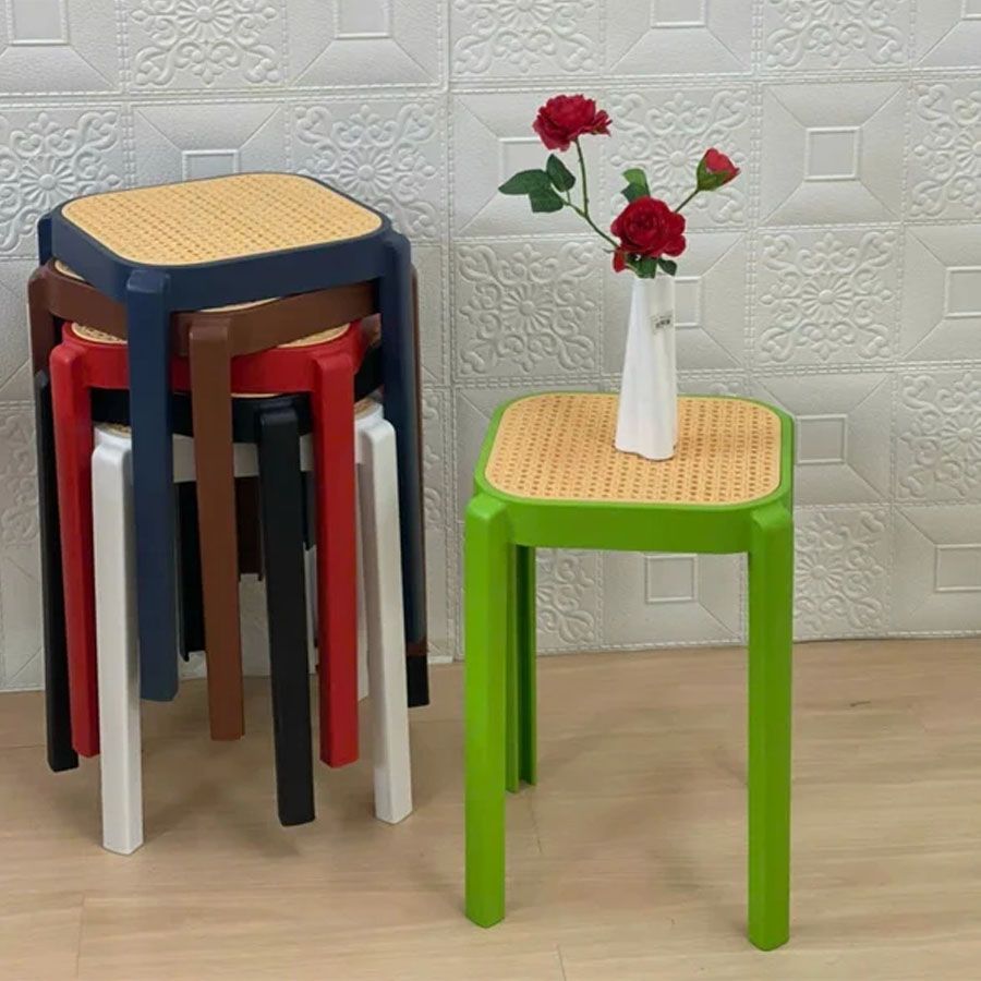 Ghế Đôn Nhựa Giả Mây LHGSK3 – Giải Pháp Tiện Lợi Cho Không Gian Cafe, Nhà Hàng