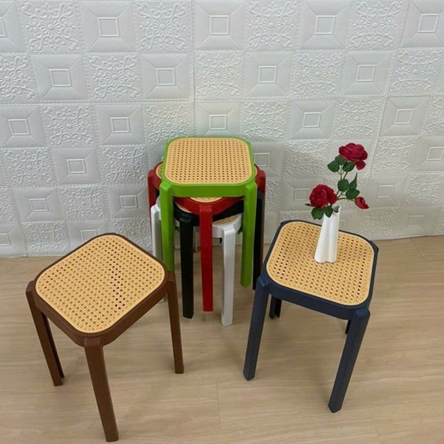 Ghế Đôn Nhựa Giả Mây LHGSK3 – Giải Pháp Tiện Lợi Cho Không Gian Cafe, Nhà Hàng
