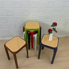 Ghế Đôn Nhựa Giả Mây LHGSK3 – Giải Pháp Tiện Lợi Cho Không Gian Cafe, Nhà Hàng