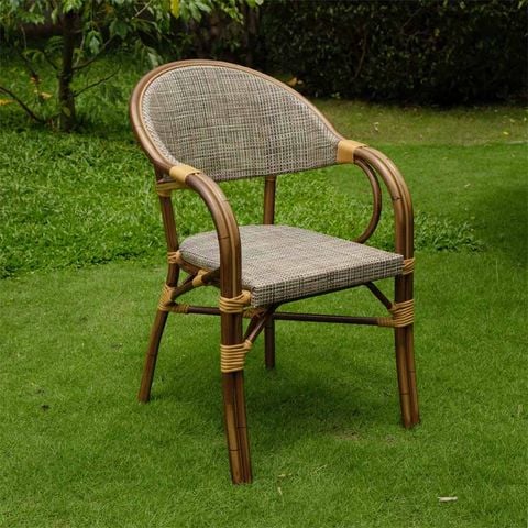 Ghế Lưới Textilene Ngoài Trời LHI37 - Phong Cách Tự Nhiên, Thoáng Mát Cho Ngoại Thất