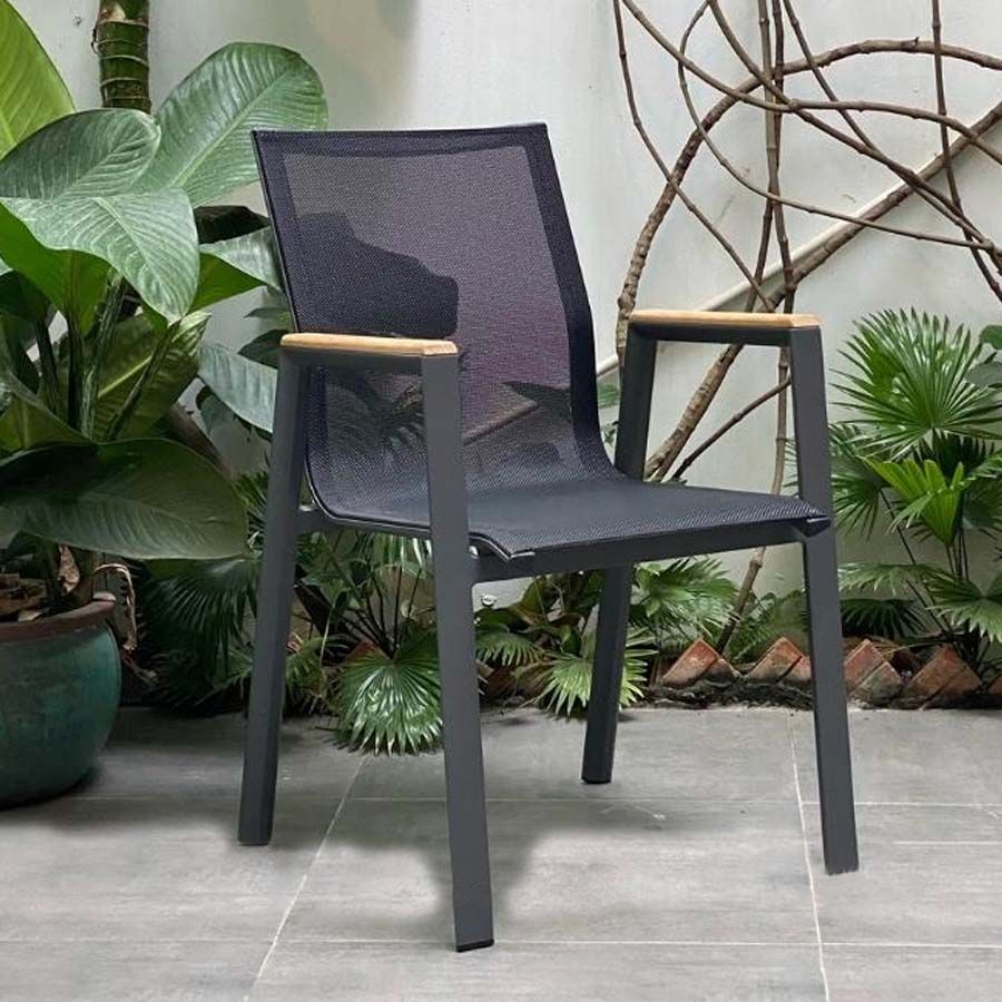 Ghế Lưới Textilene Ngoài Trời LHAV09 - Sự Kết Hợp Giữa Hiện Đại Và Tiện Nghi Cho Không Gian Ngoại Thất