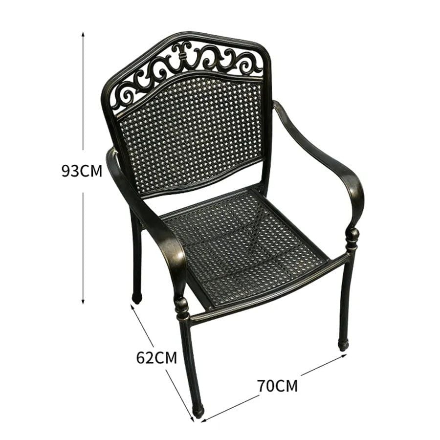 Ghế Sân Vườn Nhôm Đúc LHGN05 - Phong Cách Cổ Điển, Sang Trọng Cho Ngoại Thất