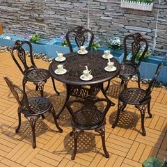 Ghế Nhôm Đúc Ngoài Trời LHAV002 - Sự Lựa Chọn Đẳng Cấp Cho Không Gian Ngoại Thất