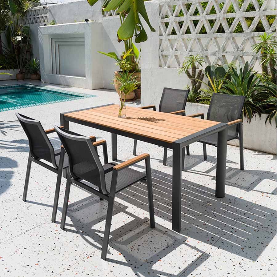 Ghế Lưới Textilene Ngoài Trời LHAV09 - Sự Kết Hợp Giữa Hiện Đại Và Tiện Nghi Cho Không Gian Ngoại Thất