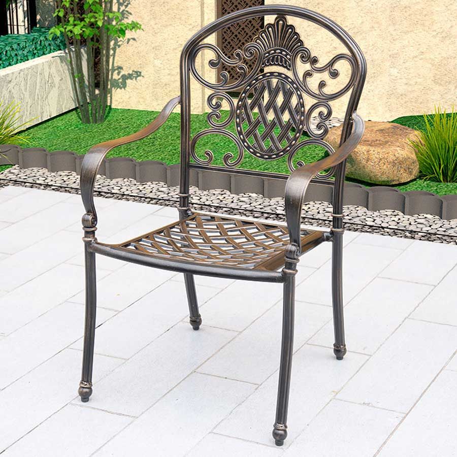 Ghế Sân Vườn Nhôm Đúc LHGN06 - Thiết Kế Tinh Tế Cho Không Gian Ngoài Trời